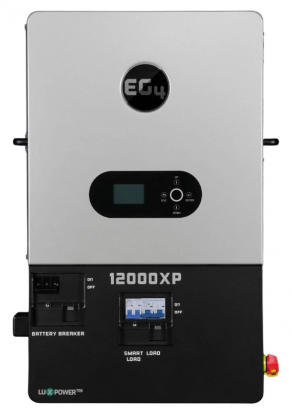 EG4 12000XP 12kW 48V split-phase hybrid solar inverter with 24kW PV input for whole-home backup off-grid applications