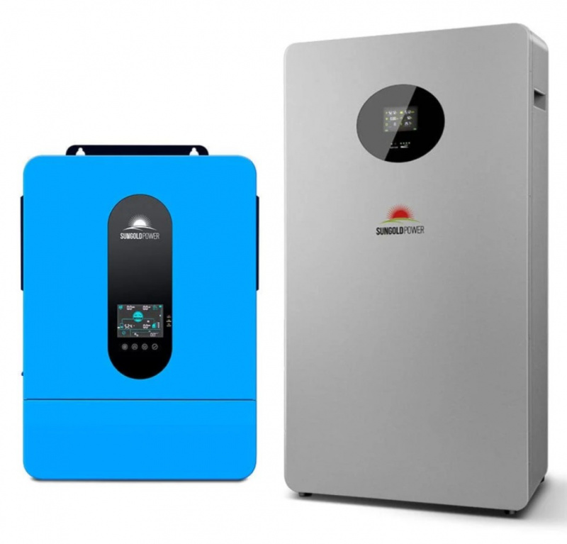 SunGold Power SPH6548P 6500W 48V hybrid solar inverter with 100A MPPT for off-grid whole-home backup RV applications (inverter only)