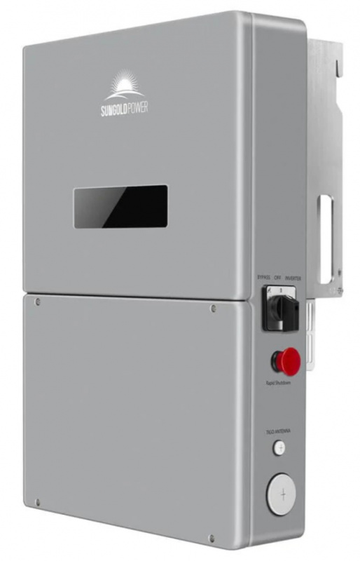 SunGold Power SG11.4KHB-HV 11.4kW 48V hybrid split phase solar inverter with APS transmitter for whole-home backup off-grid applications