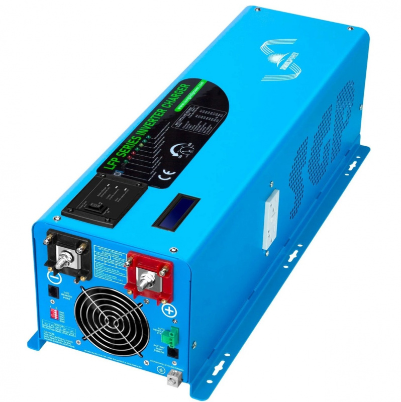 Sungold Power 6000W 24V split phase pure sine wave inverter with charger 18000W peak for off-grid RV marine home backup applications (inverter only)