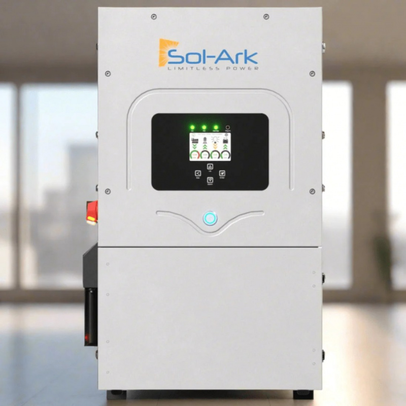 Sol-Ark 12K EMP hardened 120/240/208V 48V hybrid solar inverter 12000W all-in-one pre-wired for whole-home backup off-grid grid-tie applications