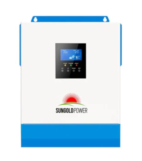 Sungold Power SPH302480A 3000W 24V hybrid solar inverter with 100A MPPT PV120-450V for off-grid RV marine home backup applications (inverter only)