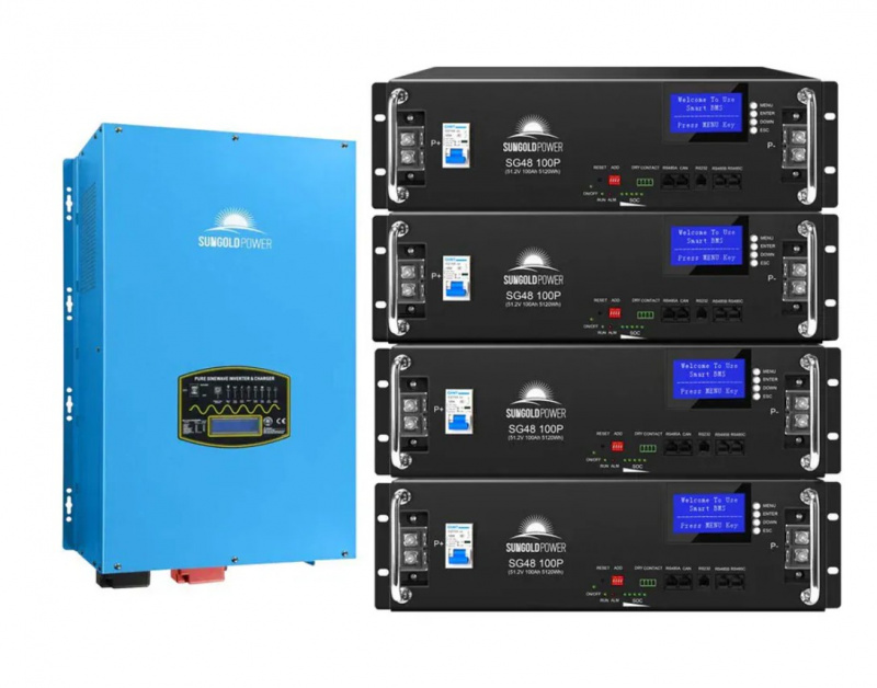 Sungold Power 15000W 48V split phase pure sine wave inverter with charger 45000W peak for off-grid RV marine whole-home backup applications (inverter only – brand new)