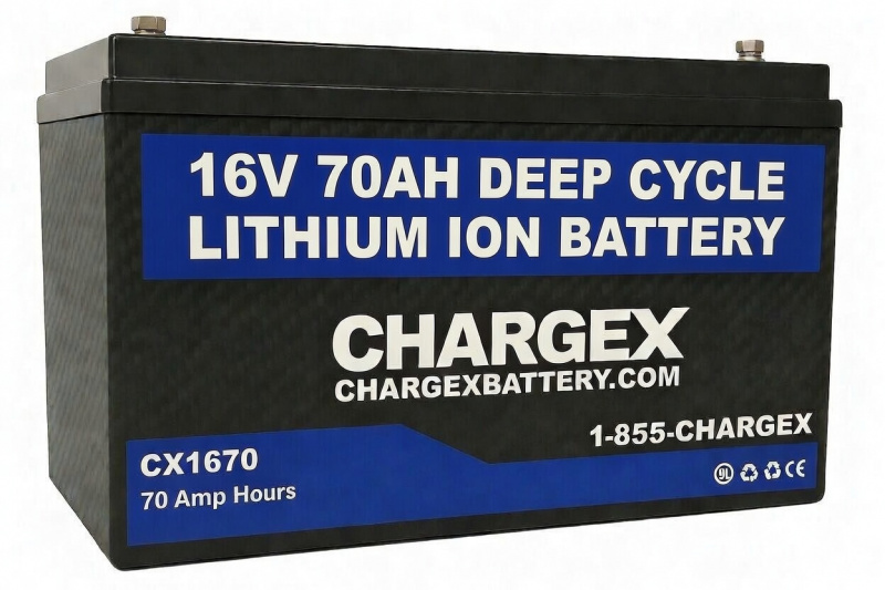 16V 70AH Lithium Battery for Fish Finder // Deep Cycle