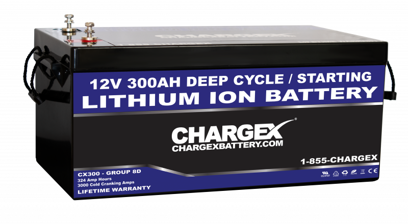 12V 300AH Group 8D Lithium Ion Battery Deep Cycle Marie RV Golf Cart